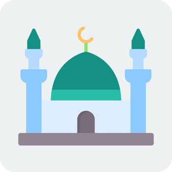 icono de vector de mezquita