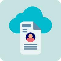 Cloud Data Vector Icon