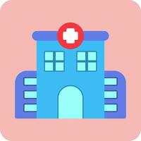 icono de vector de hospital