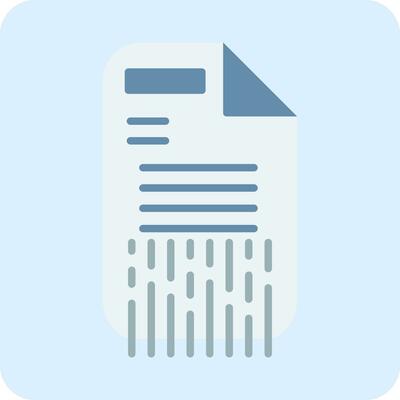 Shredding Vector Icon
