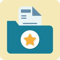 icono de vector de carpeta