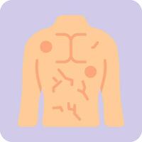 urticaria vector icono