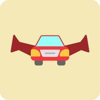 Flying Car Vector Icon