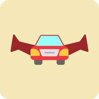 Flying Car Vector Icon