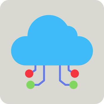 Cloud Computing Vector Icon
