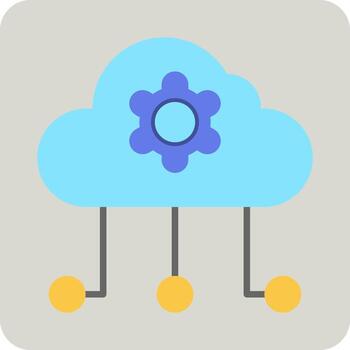 Cloud Computing Vector Icon