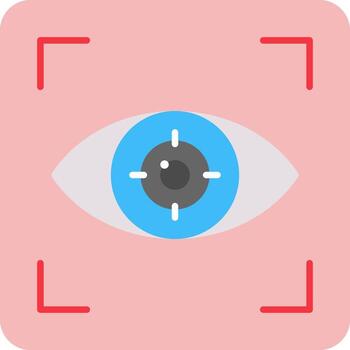 ojo rastreo vector icono