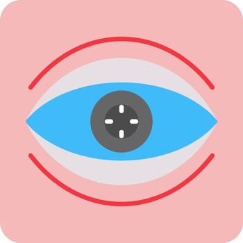 Bionic Contact Lens Vector Icon