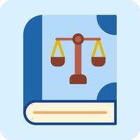 Law Book Vector Icon