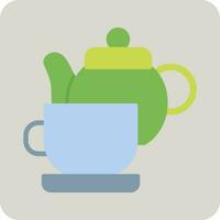 Tea Set Vector Icon