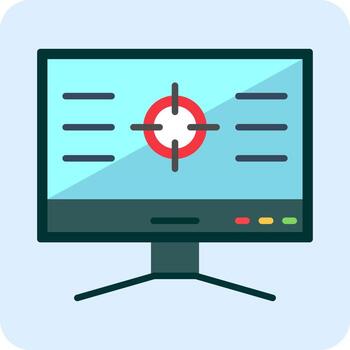 icono de vector de computadora