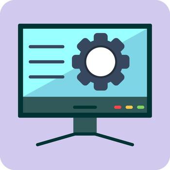 Computer Vector Icon