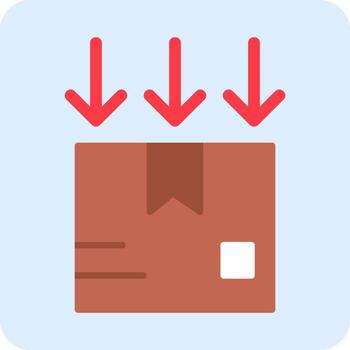 icono de vector de paquete