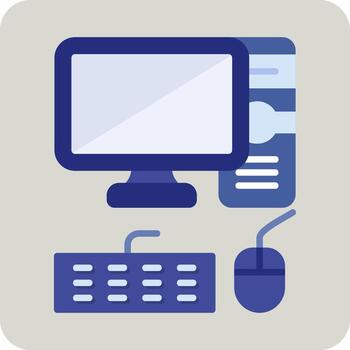 icono de vector de computadora