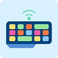 Wireless Keyboard Vector Icon