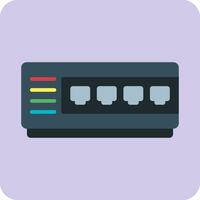 Network Hub Vector Icon