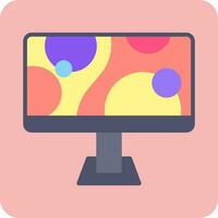 monitor de icono de vector