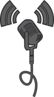 microphone Podcast . icône pour conception. png transparent