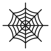 spider web icon on transparent background, simple illustration png