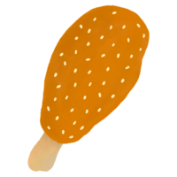 frito pollo baquetas en transparente antecedentes png