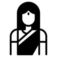 Sari Icon Illustration for web, app, infographic, etc vector