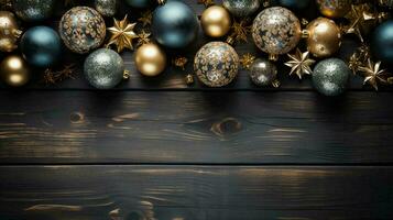 Christmas New Year holiday decorations toys and Christmas decorations balls, background photo