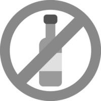 No Alcohol Vector Icon