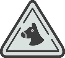 icono de vector de perro