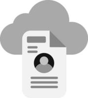 Cloud Data Vector Icon