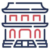 Temple Icon Illustration for web, app, infographic, etc vector