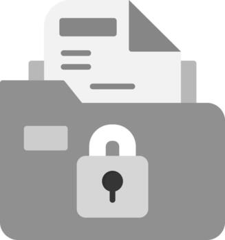 Secure Folder Vector Icon