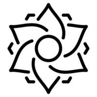 Rangoli Icon Illustration for web, app, infographic, etc vector