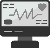 icono de vector de electrocardiograma