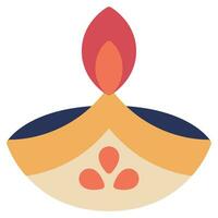 Diya Icon Illustration for web, app, infographic, etc vector