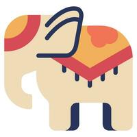 Elephant Icon Illustration for web, app, infographic, etc vector