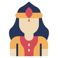 Parvati Icon Illustration for web, app, infographic, etc vector