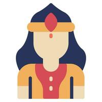 Parvati Icon Illustration for web, app, infographic, etc vector