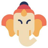 ganesha icono ilustración para web, aplicación, infografía, etc vector