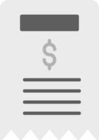 Bill Vector Icon