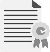 icono de vector de certificado