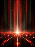 Ai Generative Backdrop Red Spotlights For Flyers, Banner and Backgrounds realistic image ultra hd high design photo