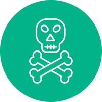 icono de vector de calavera