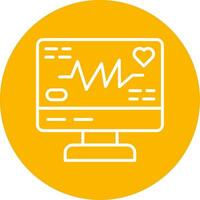 icono de vector de electrocardiograma