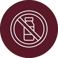 No Bottle Vector Icon