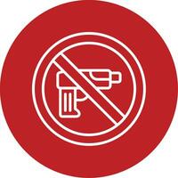 No Weapons Vector Icon