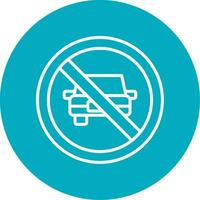 No Car Vector Icon