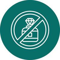 No perfume vector icono