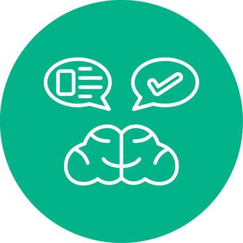 icono de vector de pensamiento