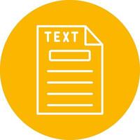 icono de vector de texto