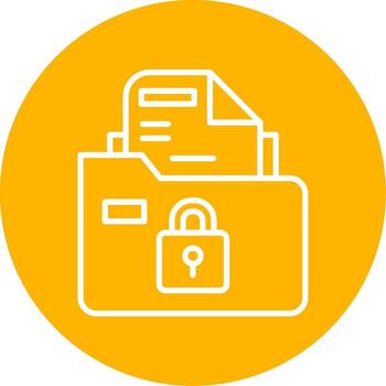 Secure Folder Vector Icon